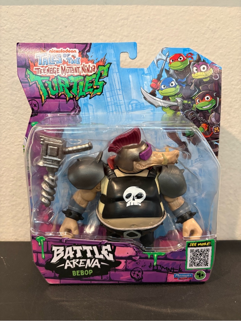 TMNT Mutant Mayhem Battle Arena Bebop  4.5" Figure NEW 2025